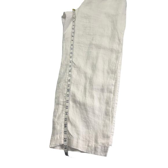 Chicos Women’s Wide Leg Linen Pants Size 2.5 XL 100% Linen Elastic Waist Pockets - Picture 11 of 14